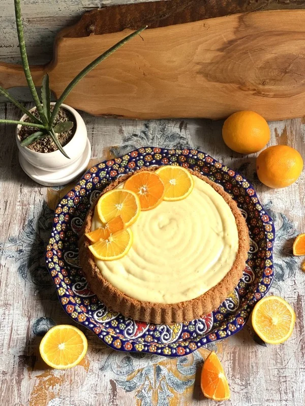 Orange Custard Cake Serves 6-8