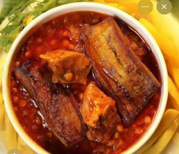 Persian Eggplant  Beef Stew/خورشت بادمجان با گوشت