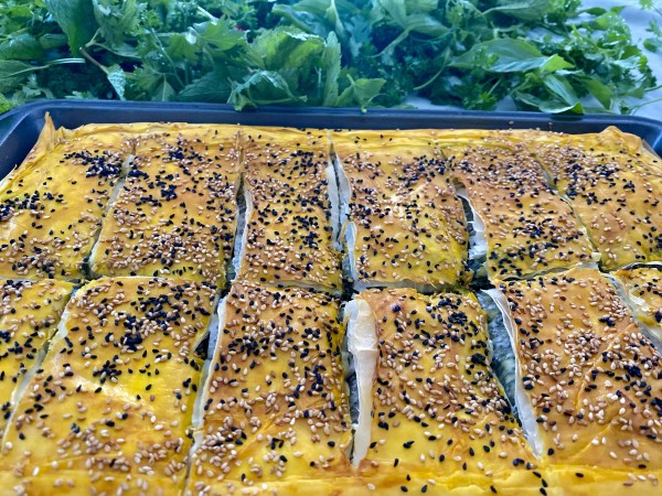 Spinach  Cheese Börek/بورك اسفناج و پنير