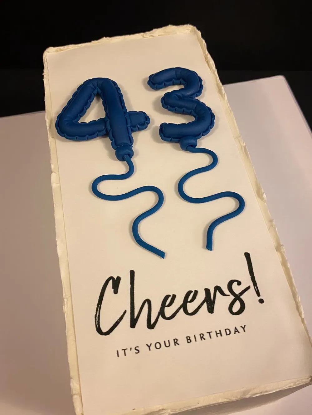 Cake balloons number